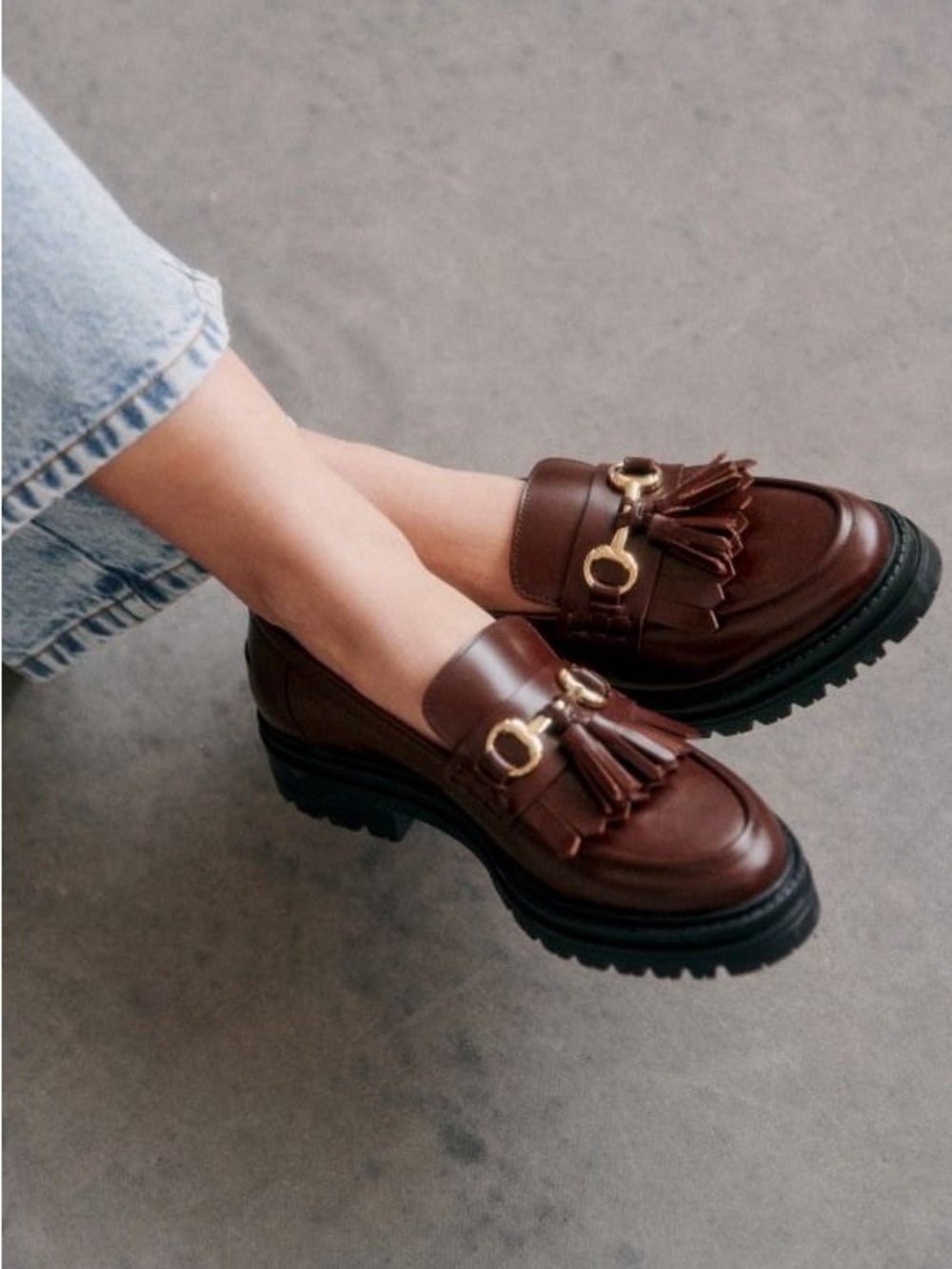 Sezane Amy Loafers Brown Tassel